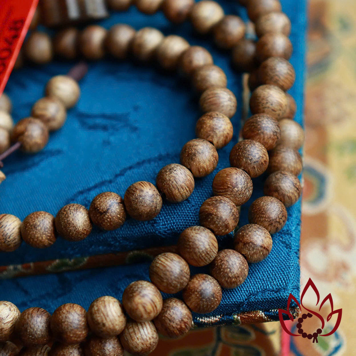 Vòng Trầm Hương 108 Hạt | 6 Ly | Trầm Tốc Banh Tự Nhiên